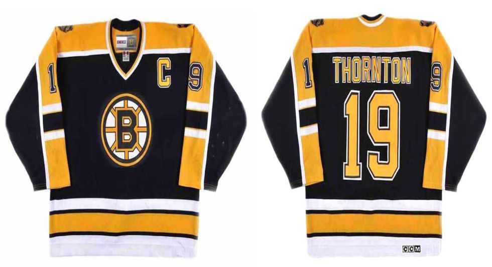 2019 Men Boston Bruins #19 Thornton Black CCM NHL jerseys->boston bruins->NHL Jersey